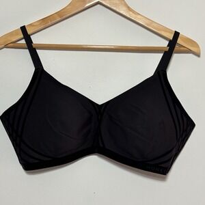 HoneyLove Silhouette Crossover Bra‎ Size XL Original Vamp Black Velvet  Wireless